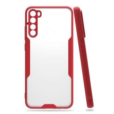 Xiaomi Redmi Note 8 Kılıf Platin Silikon - Kırmızı