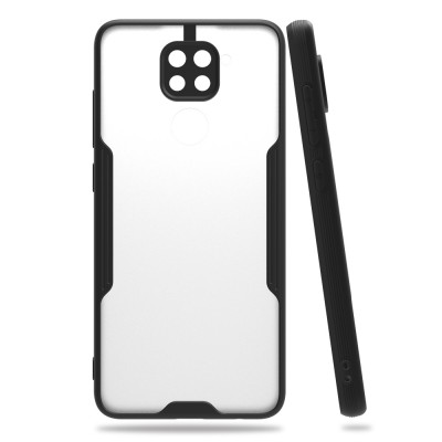 Xiaomi Redmi Note 9 Kılıf Platin Silikon - Siyah