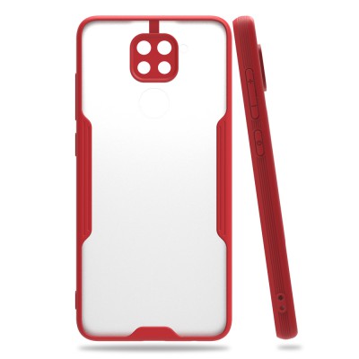 Xiaomi Redmi Note 9 Kılıf Platin Silikon - Kırmızı