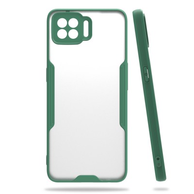 Oppo A73 Kılıf Platin Silikon - Yeşil