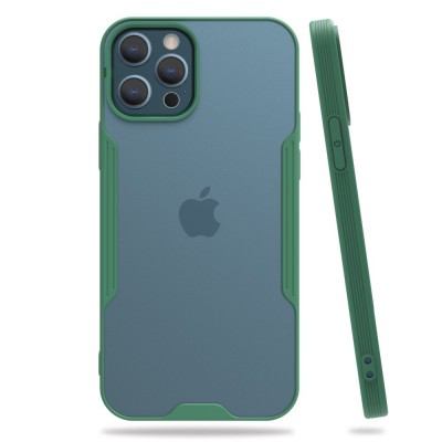 iphone 12 Pro Max Kılıf Platin Silikon - Yeşil