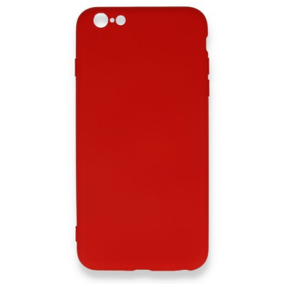 iphone 6 Plus Kılıf Nano içi Kadife  Silikon - Kırmızı