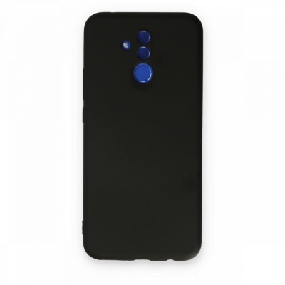 Huawei Mate 20 Lite Kılıf Nano içi Kadife  Silikon - Siyah