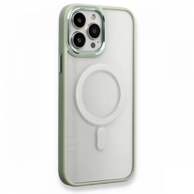 iphone 13 Pro Kılıf Room Magneticsafe Silikon - Su Yeşili