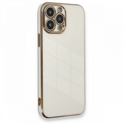 iphone 13 Pro Max Kılıf Volet Silikon - Beyaz