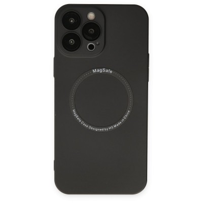 iphone 13 Pro Kılıf Jack Magneticsafe Lens Silikon - Siyah