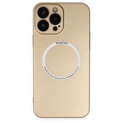 iphone 13 Pro Kılıf Jack Magneticsafe Lens Silikon - Gold