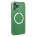 iphone 12 Pro Max Kılıf Jack Magneticsafe Lens Silikon - Yeşil