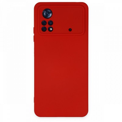 Xiaomi Poco X4 Pro 5g Kılıf Nano içi Kadife  Silikon - Kırmızı