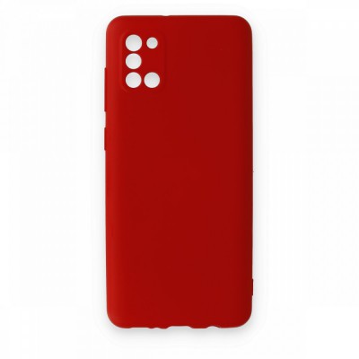 Samsung Galaxy A31 Kılıf Nano içi Kadife  Silikon - Kırmızı