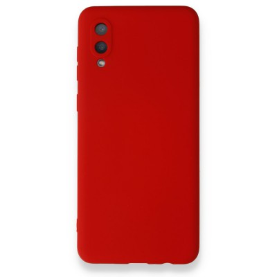 Samsung Galaxy A02 Kılıf Nano içi Kadife  Silikon - Kırmızı