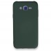 Samsung Galaxy J7 Kılıf Nano içi Kadife  Silikon - Koyu Yeşil