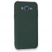 Samsung Galaxy J7 Kılıf Nano içi Kadife  Silikon - Koyu Yeşil
