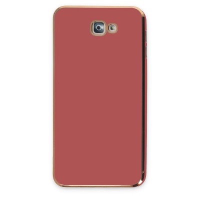 Samsung Galaxy J7 Prime Kılıf Volet Silikon - Kırmızı