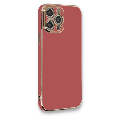 iphone 12 Pro Max Kılıf Volet Silikon - Kırmızı