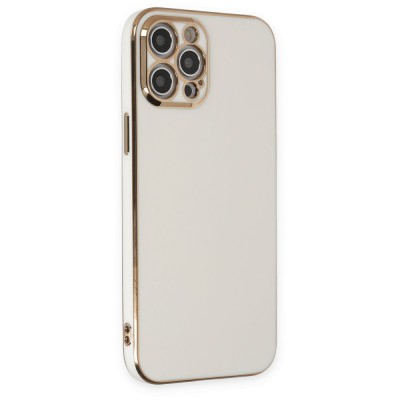 iphone 12 Pro Max Kılıf Volet Silikon - Beyaz