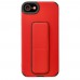 iphone 8 Kılıf Mega Standlı Silikon - Kırmızı