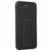 iphone 8 Plus Kılıf Mega Standlı Silikon - Siyah