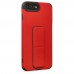 iphone 8 Plus Kılıf Mega Standlı Silikon - Kırmızı