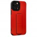 iphone 12 Pro Max Kılıf Mega Standlı Silikon - Kırmızı