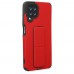 Samsung Galaxy M22 Kılıf Mega Standlı Silikon - Kırmızı