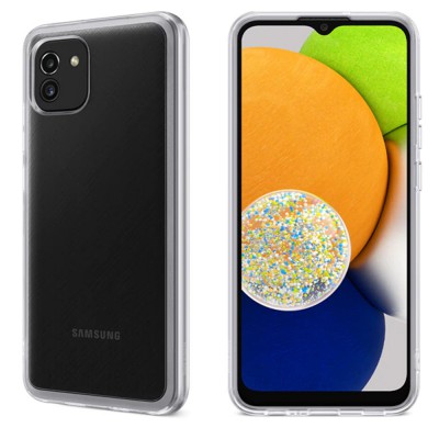 Samsung Galaxy A03 Kılıf Lüx Şeffaf Silikon