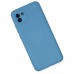 Samsung Galaxy A03 Kılıf Nano içi Kadife  Silikon - Mavi