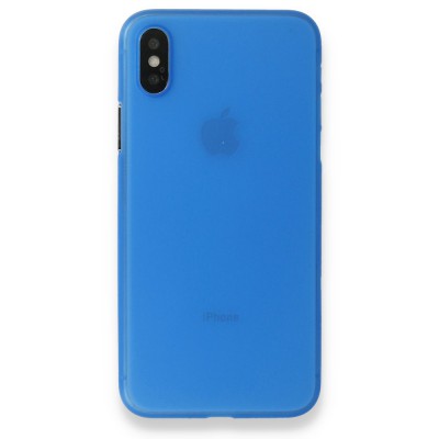 iphone X Kılıf Pp Ultra ince Kapak - Mavi