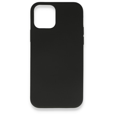 iphone 12 Mini Kılıf Nano içi Kadife  Silikon - Siyah