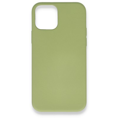 iphone 12 Mini Kılıf Nano içi Kadife  Silikon - Yeşil