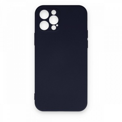 iphone 12 Pro Max Kılıf Nano içi Kadife  Silikon - Lacivert