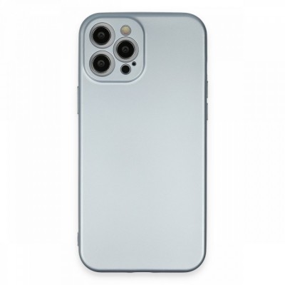 iphone 12 Pro Max Kılıf Nano içi Kadife  Silikon - Sky Blue