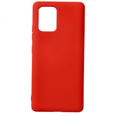 Samsung Galaxy A91 / S10 Lite Kılıf Nano içi Kadife  Silikon - Kırmızı
