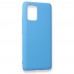 Samsung Galaxy A91 / S10 Lite Kılıf Nano içi Kadife  Silikon - Mavi