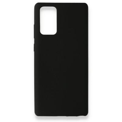 Samsung Galaxy Note 20 Kılıf Nano içi Kadife  Silikon - Siyah