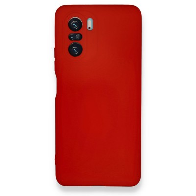 Xiaomi Mi 11i Kılıf Nano içi Kadife  Silikon - Kırmızı