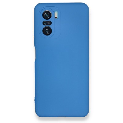 Xiaomi Poco F3 Kılıf Nano içi Kadife  Silikon - Mavi