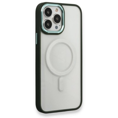iphone 14 Pro Max Kılıf Room Magneticsafe Silikon - Köknar Yeşili