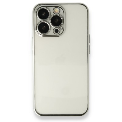 iphone 14 Pro Kılıf Razer Lensli Silikon - Gümüş