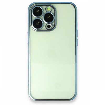 iphone 14 Pro Max Kılıf Razer Lensli Silikon - Açık Mavi