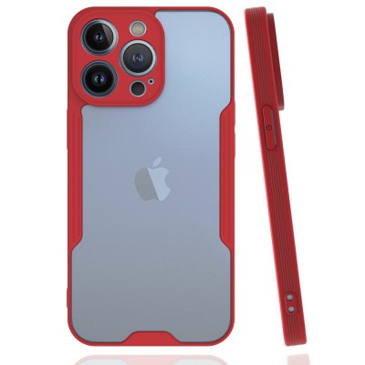 iphone 14 Pro Max Kılıf Platin Silikon - Kırmızı
