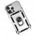 iphone 14 Pro Kılıf Pars Lens Yüzüklü Silikon - Gümüş