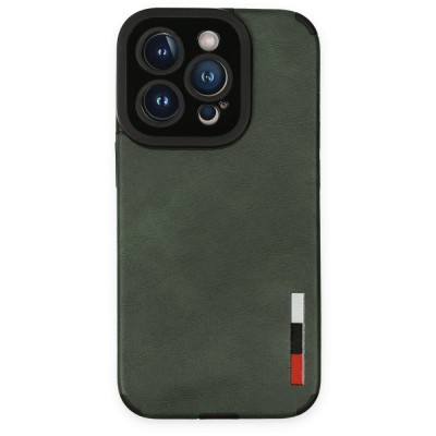 iphone 14 Pro Kılıf Loop Deri Silikon - Yeşil