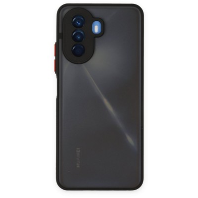 Huawei Nova Y70 Kılıf Montreal Silikon Kapak - Siyah