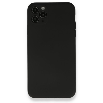 iphone 11 Pro Max Kılıf Nano içi Kadife  Silikon - Siyah