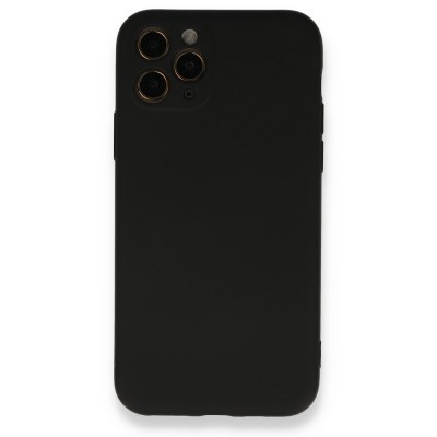iphone 11 Pro Kılıf Nano içi Kadife  Silikon - Siyah