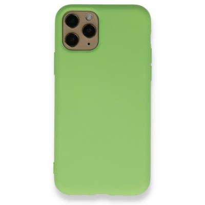 iphone 11 Pro Kılıf Nano içi Kadife  Silikon - Yeşil