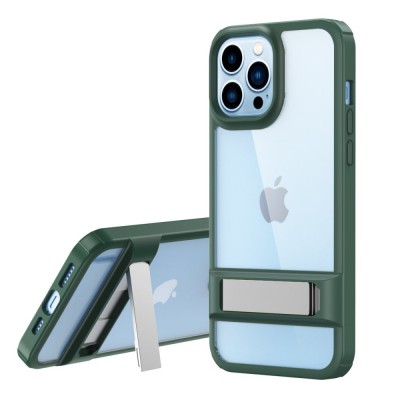 iphone 13 Pro Kılıf Rolet Stand Kapak - Yeşil