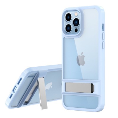iphone 13 Pro Max Kılıf Rolet Stand Kapak - Sierra Blue