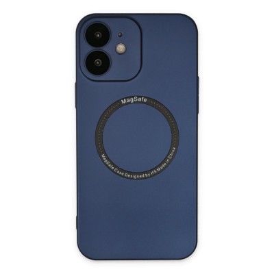 iphone 12 Kılıf Jack Magneticsafe Lens Silikon - Lacivert